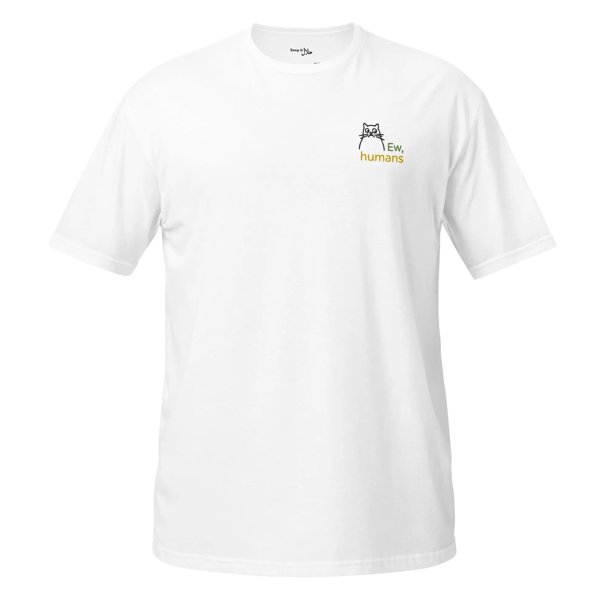 Unisex T-Shirt in Weiß mit hochwertigem Logo-Print – klassisches Shirt aus weicher Baumwolle.